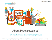 Tablet Screenshot of practicegenius.com